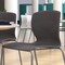 Flash Furniture Gray Plastic Stack Chairs with Lumbar Support, PK 5 5-RUT-NC618-GY-GG - alternate 3